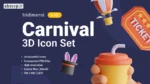آیکون کارناوال Icone 3D Carnival